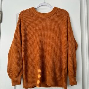 American Eagle Outfitters Orange Crew Neck Sweater
